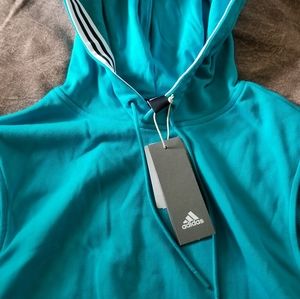 Adidas blue sleeveless hoodie